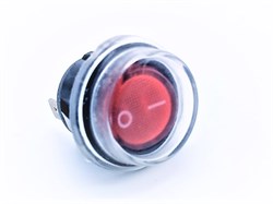 KN028 Выключатель (кнопка) круглый одноклавишный 3-х контакт.6А250V KN028 / SpT066216 / SpT066050 / Код: 1336 | Orenten.ru