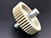 MS032 Шестерня для мясорубок Moulinex ME20513 E большая со смещенным шестигранником, Д-82 мм, зубья 46 шт. Н вала - 72 мм. MS032 / 25.011-MLN / Код: 3623 | Orenten.ru